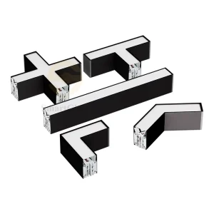 Aluminum Profile T L Shape Linear Light Connector 1.2M Linkable Length Pendant Linear Lights Commercial Building Office Lighting
