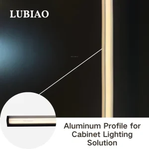 Aluminum Profile for Cabinet Lighting Shelf Application Dual Layer Diffuser Floating Effect Customized Length YB1037 31
