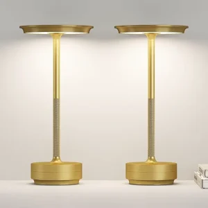 Aluminum Rechargeable Touch Dimming Wireless Modern LED Table Lamp for Hotel Bar Bedroom Restaurant