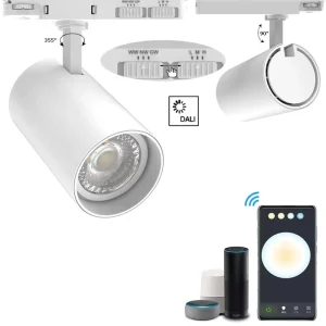Aluminum Retail COB Adjustable Movable Track Lighting Supermarket Ceiling Mounted COB LED Track Light