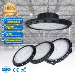 Aluminum Smd Ip66 Waterproof Outdoor 100 150 200 Watt UFO High Bay Lamp