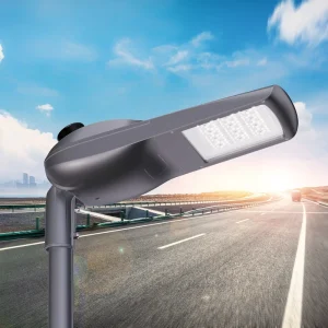 Aluminum Solar Light with PIR Sensor IP67 Waterproof Auto Brightness Adjust for Industrial Zone Residential Pathway Road