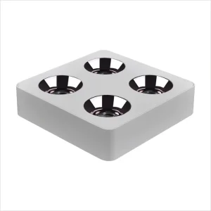 Aluminum Square COB LED Spotlight IP20 Anti-Glare 12W*4 Warm White High CRI 98 for Living Room & Home Office Ceiling Spot Light