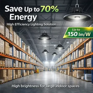 Aluminum UFO High Bay Light 60W-240W IP66 High Brightness for Warehouse Factory Workshop Logistics Center Lighting