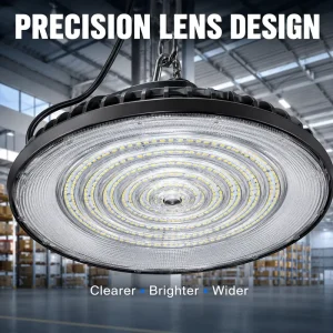 Aluminum UFO High Bay for Shop Light IP54 Rated 5-Year Warranty Commercial Industrial Lighting for Gym Factory