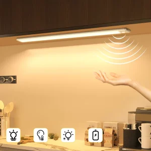 Aluminum USB Human Sensing Cabinet Light Silver Tri Color Endless Dimming LED Motion Sensor Light LED Cabinet Lights LED Lights