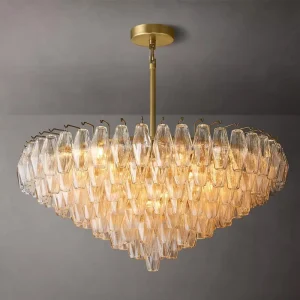 Amber Glass Pendant Light Round Chandeliers Pendant Lights Creative Home Pendant Light for Dining Room