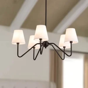American Luxury Design Multi Head Black Chandelier Home Decoration Pendant Lights
