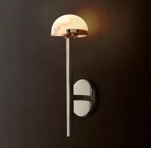 American Metal Wall Sconce Modern Fancy Lighting Decoration Wall Lamp for Living Room Restaurant Alabaster Wall Reading Light