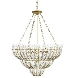 American Nordic Simple Wrought Iron Round Flower Pendant Light for Hotel Living Room Space Bedroom Hanging Lamp LED Chandelier