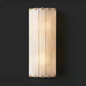 American Vintage Light Luxury Natural Marble All Iron Wall Lamp Living Room Hallway French Vintage Bedroom Bedside Lamp