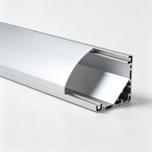 Angle L Shaped Aluminum Extrusion Profile With Card Grooves for Commercial Linear LED Lighting