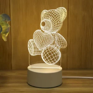 Anime Customized Pattern Lamp Modern 3D Illusion LED Night Light Middle Size Table Lamp ABS for Home Decor Kids Holiday