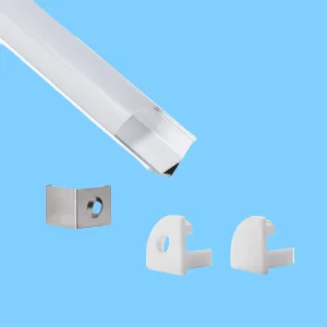 Anodized Aluminum Extrusion LED Lights Shelves Recessed LED Profile for Cabinets