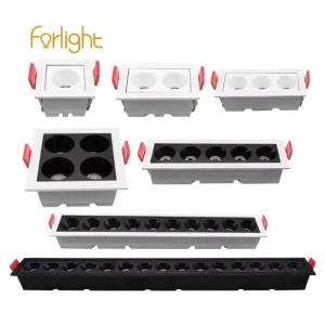 Anti Glare Grille Lights Room Without Main Light Embedded Mounted Down LED Grill Grille Spot Linear Light 2W 4W 6W 8W 10W 20W