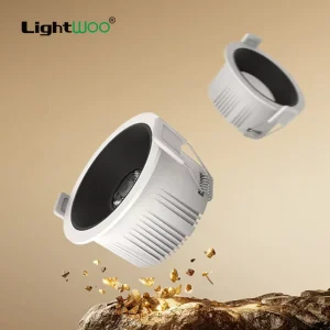 Anti Glare LED Indoor Aluminum Mini to Large Recessed Downlight COB Recessed Angle 15° 24° 36° 60° European Museum Exhibition