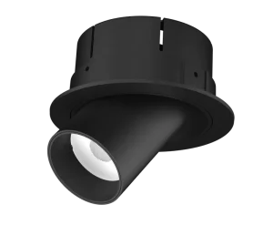 Anti-Glare Modern Adjustable Spotlight with 360 Rotation Recessed Ceiling Light IP44 Rated for LED Ra95 CRI