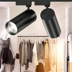 Anti Glare UGR<19 Adjustable Rotatable COB Track Spotlight High Lumen Rail Lamp For Retail Boutique Jewelry Shop