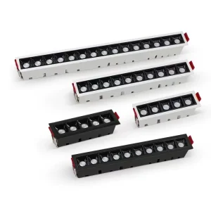 Anti glare Design White Black Frame Led 10w 20w 30w Downlight Linear Square Recessed Ceiling Spot Light