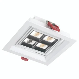 Anti glare Embedded Square Linear Grille Light House Indoor Led Grille Light Aluminum Modern Small Led Downlight 95