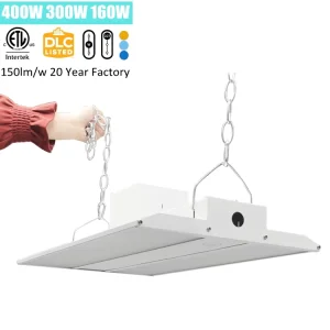 Anti glare Free Flicker ETL DLC CE Led Exhibition Lighting Industrial Led Linear High Bay Light 160W 300W 400W