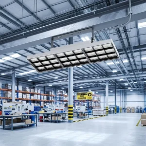 Anti-glare UGR16 200W High Lumen Industrial Shop Lighting Europe Stock LED Linear High Bay Light 3CCT UFO LED Highbay Light
