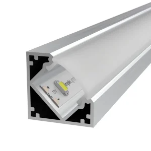 Anti glare V shaped LED Strip Aluminum Profile LED Triangular Aluminum Profile for Closet Light 19x19mm
