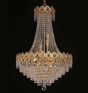 Antique Golden Crystal Pendant Lights Factory Home Decor Empire Chandelier Middle Sized Arabic Lamp for Hotel Lighting