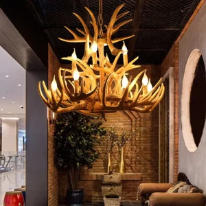 Antler Ceiling Lamp LED Pendant Light Creative Design Fixtures for Home Decor Large Chandelier Modern