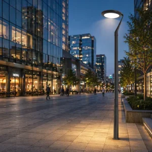 App Control DC Solar LED Outdoor Street Light IP65 Waterproof 6000K Daylight Landscape Lighting for Garden Park Road