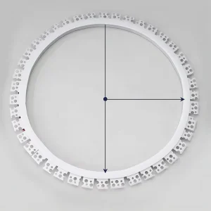 Arbitrary Curved Curved Line Lights Mall Exhibition Hall Circular Shaped Led Embedded Curved Aluminum Round Pedant Linear Light