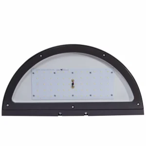 Architectural Dusk to Dawn LED Half Moon Sconce Contemporary Courtyard LED Wall Pack Patio Lighting
