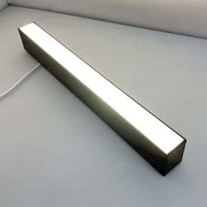Architectural LED Linear Pendant Light 140lm W High Lumen Commercial Office Lighting Fixture