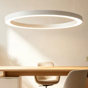 Architectural LED Ring Light with Direct Indirect Light Distribution for Office