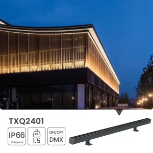 Architectural Landscape Lighting Linear RGB RBGW 24W Aluminum Waterproof IP66 Outdoor Flexible LED Wall Washer Strip Light