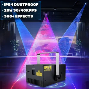 Architectural Lighting Landmark Laser Show 20w Outdoor Stage Lazer Beam Projector Dmx Rgb Laser Light