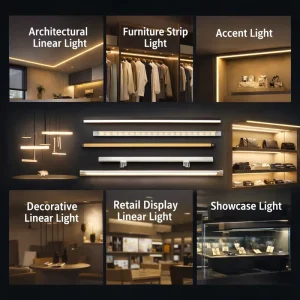 Architectural Linear Light for Closet Lighting Furniture Strip Light Accent Light