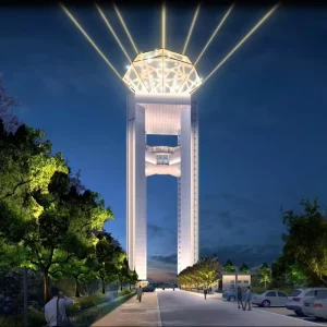 Architectural Smart Landscape Lighting Exterior Building Construction Landscape Facade Lighting Decoration Outdoor