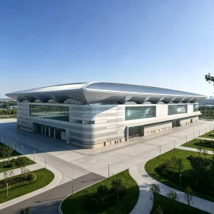 Architectural Steel Structure Building for Premium Retail and Showroom Space