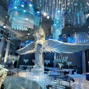 Art Design Wedding Decor Crystal Heads Hanging Chandelier Pendant Lights for Weddings