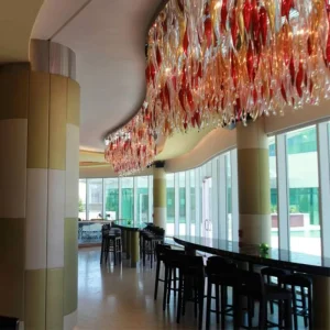 Art Pendant LED Stylish Light Modern Indoor Decoration Shop Villa Banquet Custom Art Glass Chandelier