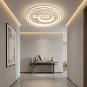 Artistic Elk Nature LED Ceiling Light Circular Lamp Contemporary Living Room Bedroom Home Interior Decoration Lighting