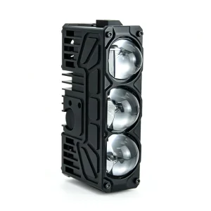 Auto Parts LED Headlight 6500K Customizable Waterproof Three Eye Grille Light