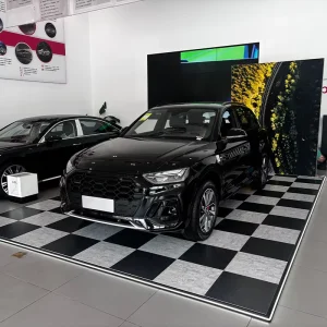 Auto Show Portable Lightweight Durable Modular Exhibition Raised Flooring System ABS Aluminum Edging 3000kg/m Load Capacity
