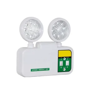 Automatic LED Emergency Light with Two Lamp Head Plastic Housing 9W