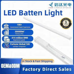 BD-25 18W High Efficiency Led Batten Light IP40 PC Material 3000-6500K Color Temp Ceiling Lamp Indoor Home Commercial