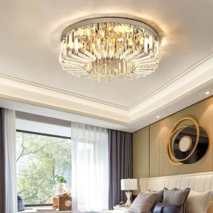 BGST Modern Ceiling Lamp LED Ceiling Luxury Modern Dimmable Brightness Led Home Decor Light Pendant K9 Crystal Ceiling Light