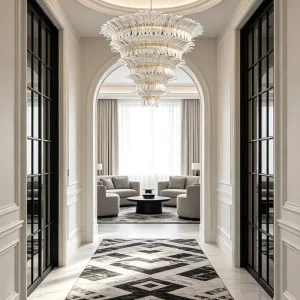 BT7069 Luxury Tiered Murano Style Glass Chandelier Custom Pendant Light for Hotel Villa Lobby Decor