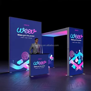 Backlit Trade Show Booth Display Modular Portable Fair Exhibition Stand Builder SEG Expo Advertising Light Box Aluminum Frame