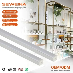 Balanced AluminumPc High Ra Value Magnetic LED Cabinet Lights for Convenience Store Kitchen Sideboard Interiors